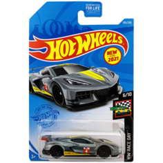 Hot Wheels Базовая машинка Corvette C8 R, серая