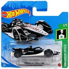 Hot Wheels Базовая машинка Formula E Gen 2 Car, черно-белая