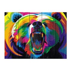 DALI Картина по номерам "Медведь pop-art" 40х50 см (WS016)