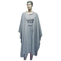 Парикмахерский пеньюар DEWAL Barber Style серый