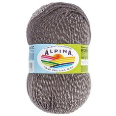 Пряжа Alpina "ROMANTIC" 100% шерсть №14 св.серый-коричневый-серый - 5 мотков по 100 г