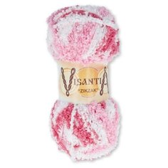 Пряжа Visantia Zikzak, 100% полиэстер, 5*100 г, 100 м+-3 м, №4336, розовый-малиновый