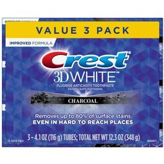 Crest 3D White Charcoal Whitening – Набор из 3 зубных паст