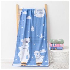 Полотенце двухстороннее Крошка Я Hello Winter, 70*140 см