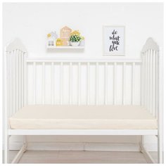 Простыня Крошка Я прямоугольная, 100*160 см, цвет молочный, мако-сатин