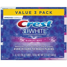 Crest 3D White Radiant Mint Whitening – Набор из 3 зубных паст