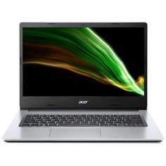 Ноутбук Acer Aspire 1 A114-33-P7VD (Intel Pentium Silver N6000/14"/1366x768/8GB/128GB eMMC/Intel UHD Graphics/Без ОС) NX.A7VER.00A, серебристый