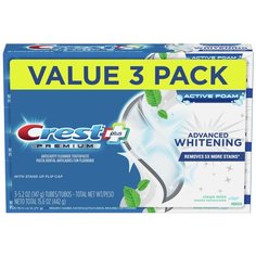Crest Premium + Advanced Whitening – Набор из 3 зубных паст