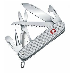 VICTORINOX Нож перочинный VICTORINOX Farmer X Alox, 93 мм, 10 функций, алюминиевая рукоять, серебристый