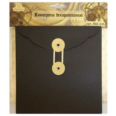 Декоративный конверт 5,5x5,5 см, 6 штук, арт. BSE-02S Рукоделие