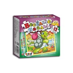 Веселые пазлы "Черепашка на прогулке", 12 элементов Topgame