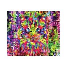 Картина по номерам "Красочный кот", 40x50 см Paintboy