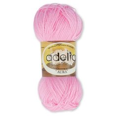 Пряжа Adelia "AURA" 100% акрил №057 св. розовый - 10 мотков по 50 г