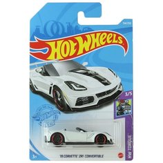 Hot Wheels Базовая машинка 19 Corvette ZR1 Convertible, белая