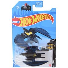 Hot Wheels Базовая машинка Batplane, черно-синий