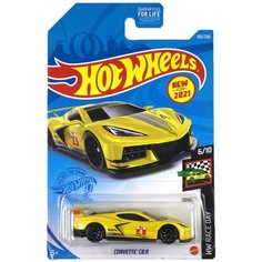 Hot Wheels Базовая машинка Corvette C8.R, желтая
