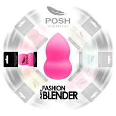 Спонж POSH Beauty Blender эргономичный, для лица неоново-розовый