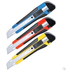 Berlingo Нож канцелярский Comfort BM4115 18 мм синий/красный/желтый