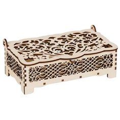Заготовка для декорирования Mr. Carving "Шкатулка "Узор", 17x9x6 см, арт. ВК-021