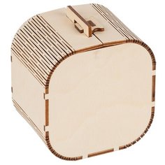 Заготовка для декорирования Mr. Carving "Шкатулка "Гармошка", 9,6x9,6x7,6 см, арт. ВК-022