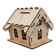 Деревянная заготовка "Домик. №2", 16x14,5x16,5 см, арт. L-1090 Astra & Craft