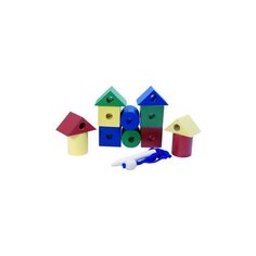 Бусы геометрические цветные, конструктор (12 деталей) Rn Toys