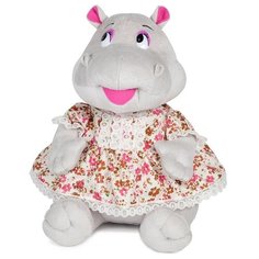 Бегемотик "Шура в платьице", озвученная (23 см) Maxitoys