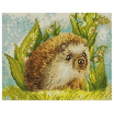 Мозаичная картина "Ёжик в ландышах", 20x25 см Белоснежка