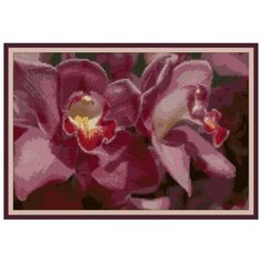 Алмазная вышивка (мозаика) "Орхидея в цвету", 30x45 см. Art Xobby