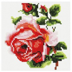 Алмазная мозаика (мозаика) "Розочка", 20х20 см Art Xobby