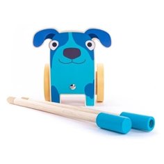 Каталка на палочке "Собачка Гав-Гав" Деревяшки