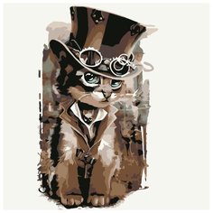 Картина по номерам "Мистер Кот" (25 цветов) Котеин