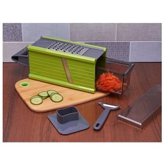 Терка 5в1 с контейнером и овощечисткой Monmezon