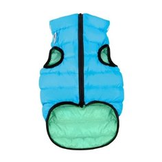 Жилет для собак AiryVest Lumi двусторонний светящийся 65 L салатовый/голубой