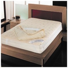 Наматрасник Миланика, Овечья шерсть Премиум, Тиковая ткань, Хлопок,120x200 Milanika