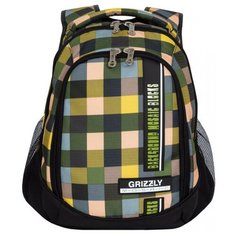 Рюкзак Grizzly RU-925-2 14.5, квадраты цветные