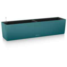 Кашпо LECHUZA Balconera color 80 с автополивом, 79 х 19 х 19 см бирюзовый