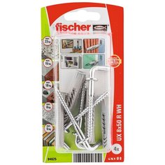 Дюбель универсальный UX 8X50 + прямой крюк (4 шт.) Fischer