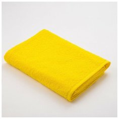 Полотенце махровое Экономь и Я 70х130 см, цв. жёлтый, 100% хлопок 1782085