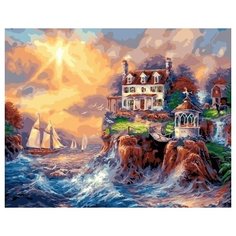Картина по номерам Paintboy "Дом на скалистом берегу" GX25610, 40x50 см