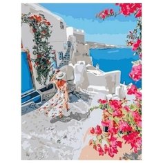 Картина по номерам Paintboy "Прогулка по Санторине" GX34836, 40x50 см