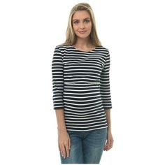 Лонгслив HUNNY mammy размер: 42 синий/белый