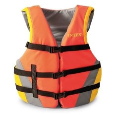 Спасательный жилет Intex со встроенными ремешками от 40кг (69681)