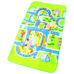 Коврик детский на фольгированной основе "Городская дорога", размер 180х100см