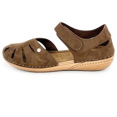 Босоножки из натуральной кожи INBLU VC-3A1 табачного цвета (Размер 36 / 22,5см)