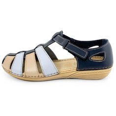 Босоножки из натуральной кожи INBLU VC20CH песочно-голубого цвета (Размер 39 / 24,5см)