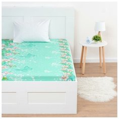 Простыня 1,5 сп Экономь и Я 150*215±3 "Цветочный рай", 100 гр/м2, 100%хлопок, бязь 6937012