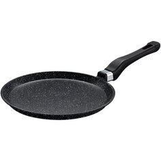 Сковорода блинная Elan gallery Гармония вкуса/Гранит Мечта, 24 см, черный мрамор