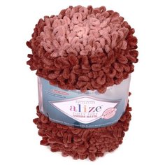 Пряжа Alize Puffy Fine Ombre Batik, 500 г, 73 м, 7300 терракотовый