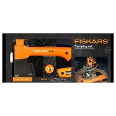 Набор FISKARS Х5 + универсальный нож + садовая пила черный/оранжевый